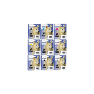 Epson T096 (PBK/C/M/Y/LC/LM/LBK/MBK/LLBK) Black & Colour Ink Cartridge 9 Pack (Original)