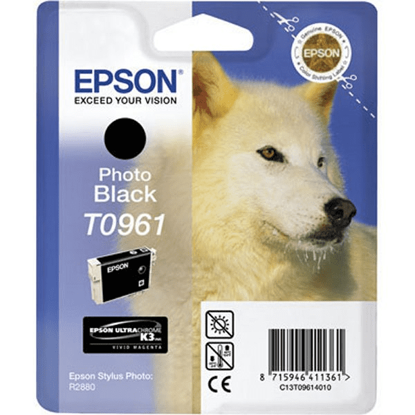 Epson T0961 Photo Black Ink Cartridge (Original)