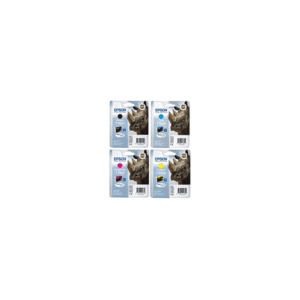 Epson T100 (BK/C/M/Y) Black & Colour Ink Cartridge 4 Pack (Original)