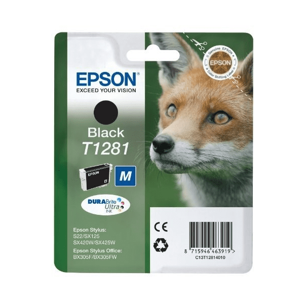 Epson T1281 Black Ink Cartridge (Original)