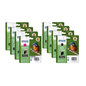 Epson T159 Original Black & Colour Ink Cartridge 8 Pack