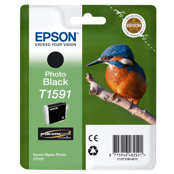 Epson T1591 Photo Black Ink Cartridge (Original)