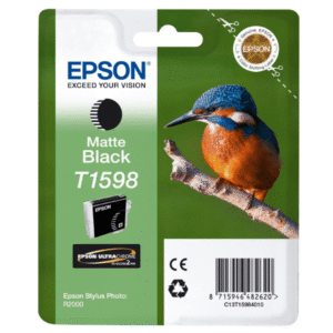 Epson T1598 Pigment Matte Black Ink Cartridge (Original)