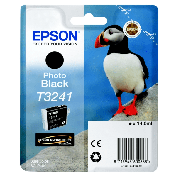 Epson T3241 Photo Black Ink Cartridge (Original)