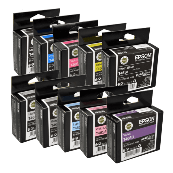 Epson T46S Black & Colour Ink Cartridge 10 Pack (Original)