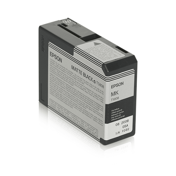 Epson T5808 Matte Black Ink Cartridge (Original)