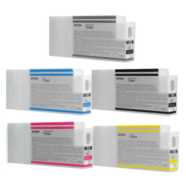 Epson T596 (MBK/PBK/C/M/Y) Original Black & Colour Ink Cartridge 5 Pack
