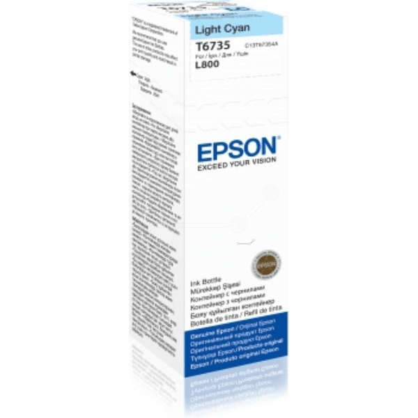 Epson T6735 Light Cyan Ink Bottle (Original)