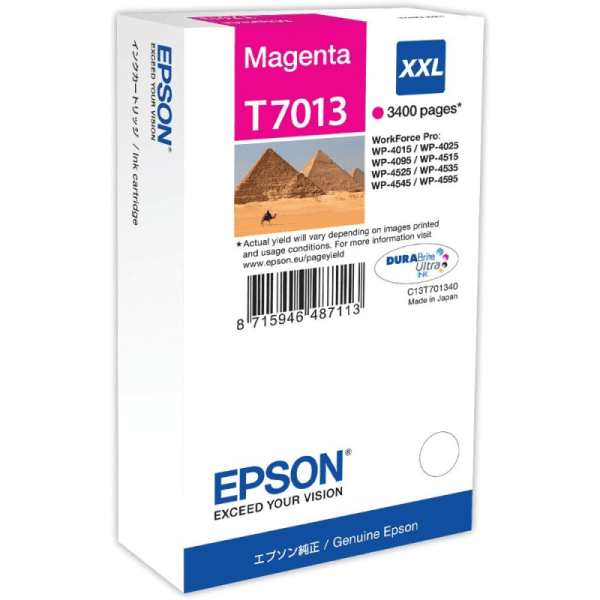 Epson T7013 Magenta Extra High Capacity Ink Cartridge (Original)