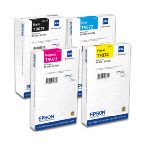 Epson T907 (BK/C/M/Y) Original Extra High Capacity Black & Colour Ink Cartridge 4 Pack