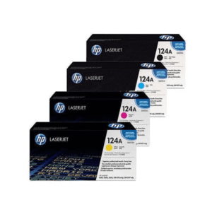 HP 124A (Q6000 / Q6001 / Q6003 / Q6002) Original Black and Colour Toner Cartridge Pack