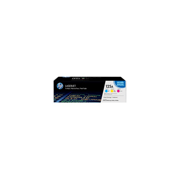 HP 125A (CF373AM) Original Cyan, Magenta, Yellow 3 Toner Cartridge Pack