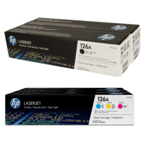 HP 126A (CE310 / CE311 / CE313 / CE312) Original Black and Colour Toner Cartridge 5 Pack