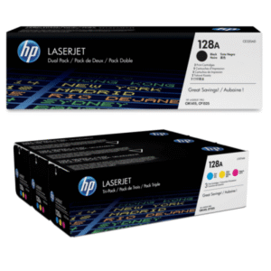 HP 128A (CE320 / CE321 / CE323 / CE322) Original Black and Colour Toner Cartridge 5 Pack