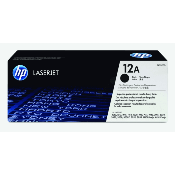 HP 12A Black Toner Cartridge (Original) - Q2612A
