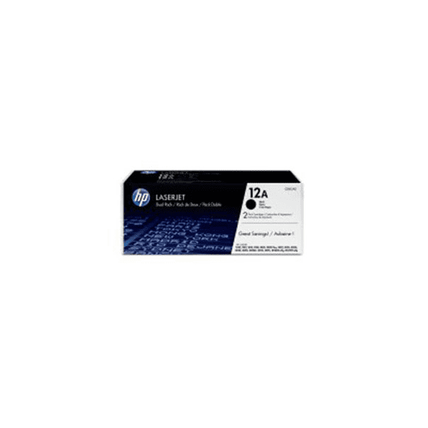 HP 12AD (Q2612AD) Original Black Toner Cartridge Twin Pack