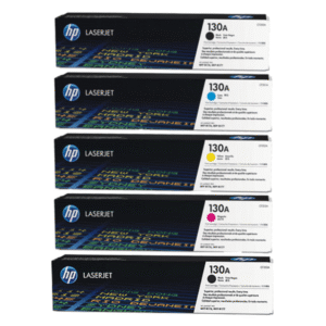 HP 130A (CF350A / CF351A / CF352A / CF353A) Original Black and Colour Toner Cartridge 5 Pack