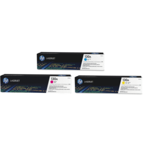 HP 130A Original Colour Toner Cartridge 3 Pack (CF351A / CF352A / CF353A)