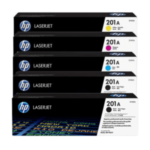 Original 5 Colour HP 201A Toner Cartridge Multipack – (2 x CF400A / CF401A / CF402A / CF403A)