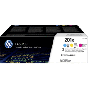Original High Capacity HP 201X Toner Cartridge Multipack – 3 Colour (CF253XM)