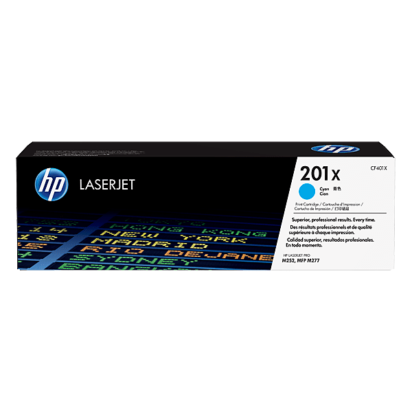 HP 201X Cyan High Capacity Toner Cartridge (Original) - CF401X