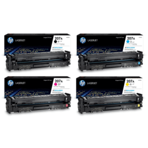 HP 207A (W2210A / W2211A/ W2212A / W2213A) Original Black and Colour Toner Cartridge Pack
