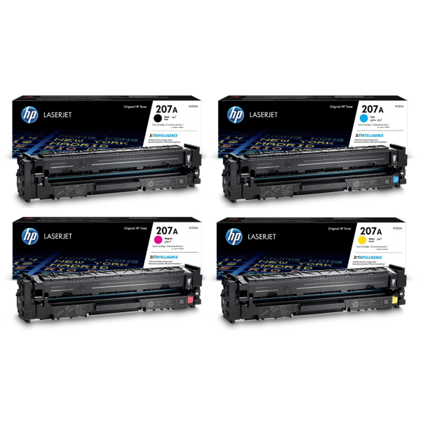 HP 207A (W2210A / W2211A/ W2212A / W2213A) Original Black and Colour Toner Cartridge Pack