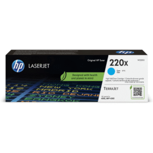 HP 220X (W2201X) Original High Capacity Cyan Toner Cartridge