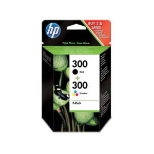 HP 300 (CC640EE / CC643EE) Black and Colour Ink Cartridge Pack (Original)