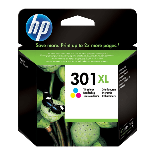 HP 301XL (CH564EE) Tri-Colour High Capacity Ink Cartridge (Original)