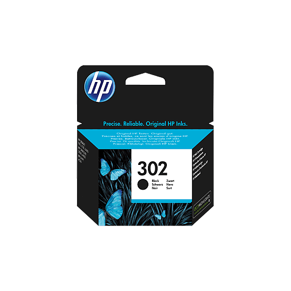 HP 302 (F6U66AE) Black Ink Cartridge (Original)