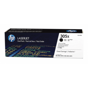 HP 305X (CE410XD) Original Black High Yield Toner Cartridge Twin Pack