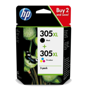 HP 305XL (6ZA94AE) High Capacity Black & Tri-Colour Ink Cartridge Multipack (Original)