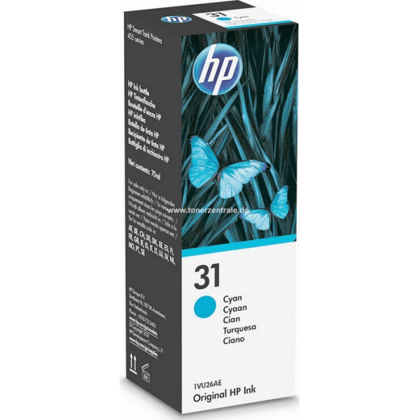 HP 31 Cyan Ink Bottle (Original)