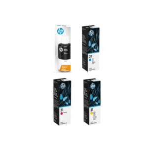 HP 32XL / 31 (BK/C/Y/M) Black & Colour Ink Bottle 4 Pack (Original)
