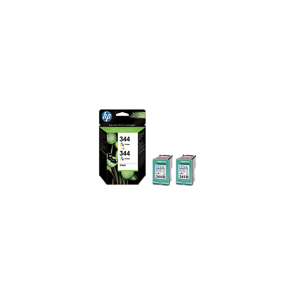 HP 344 (C9505ee) Original Maximum Capacity Colour Ink Cartridges x2