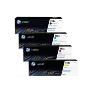 Original 4 Colour HP 410A Toner Cartridge Multipack – (CF410A / CF411A / CF413A / CF412A)