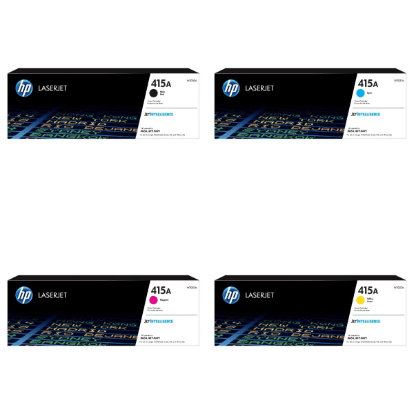 HP 415A (W2030A/ W2031A/ W2032A/ W2033A) Black & Colour Original Toner Cartridge Multipack