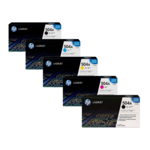 HP 504A (CE250 / CE251 / CE253 / CE252) Original Black and Colour Toner Cartridge 5 Pack