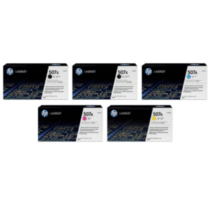 HP 507 (CE400X / CE401 / CE402 / CE403) Original Black and Colour Toner Cartridge 5 Pack
