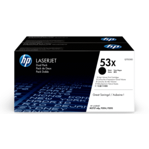 HP 53X (Q7553XD) Original High Yield Black Toner Cartridge Twin Pack