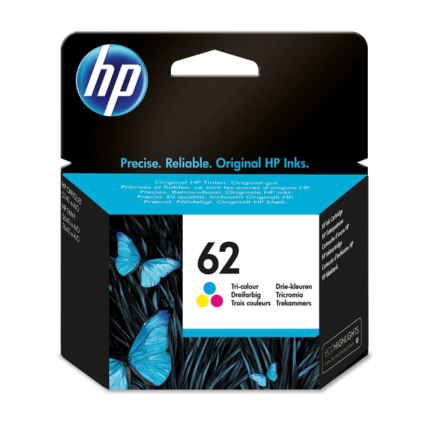 HP 62 Tri-Colour Ink Cartridge (Original)