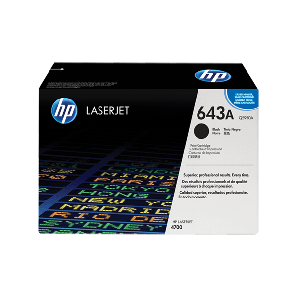 HP 643A Black Toner Cartridge (Original) - Q5950A