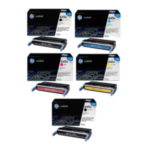 HP 645A (C9730 / C9731 / C9733 / C9732) Original Black and Colour Toner Cartridge 5 Pack