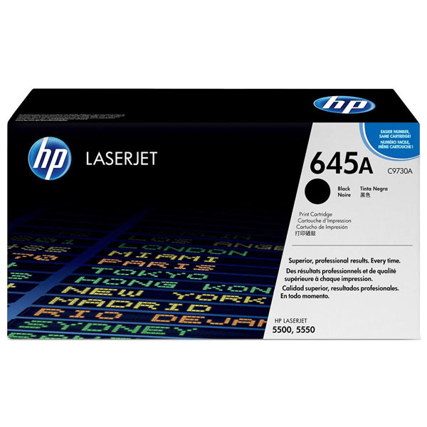HP 645A Black Toner Cartridge (Original) - C9730A