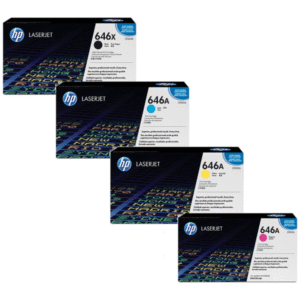 HP 646X / 646A (CE264X/CF031A/33A/32A) Original High Capacity Toner Cartridge 4 Pack
