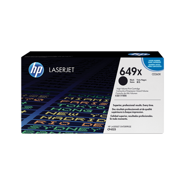 HP 649X Black High Capacity Toner Cartridge (Original) - CE260X