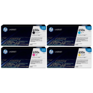HP 650A (CE270 / CE271 / CE273 / CE272) Original Black and Colour Toner Cartridge Pack