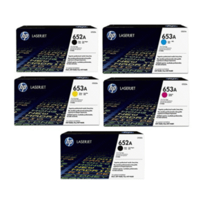 HP 652A/653A (CF320A/21A/22A/23A) Original Black and Colour Toner Cartridge 5 Pack