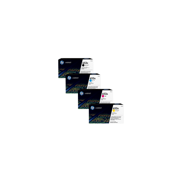HP 653X/653A (CF320X/21A/23A/22A) Original Toner Cartridge 4 Pack